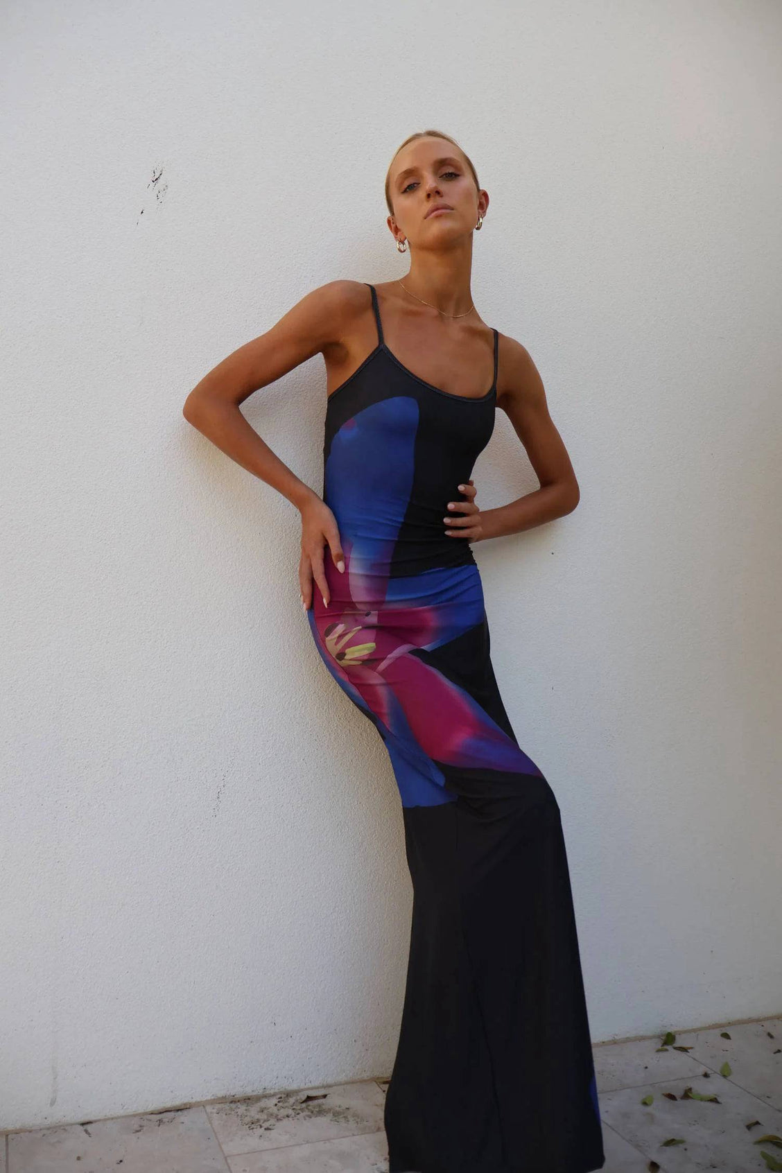WITH HARPER LU- MIDNIGHT LILY FLORAL