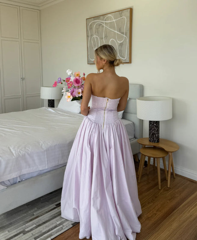AJE - VIOLETTE BUBBLE HEM MAXI PINK