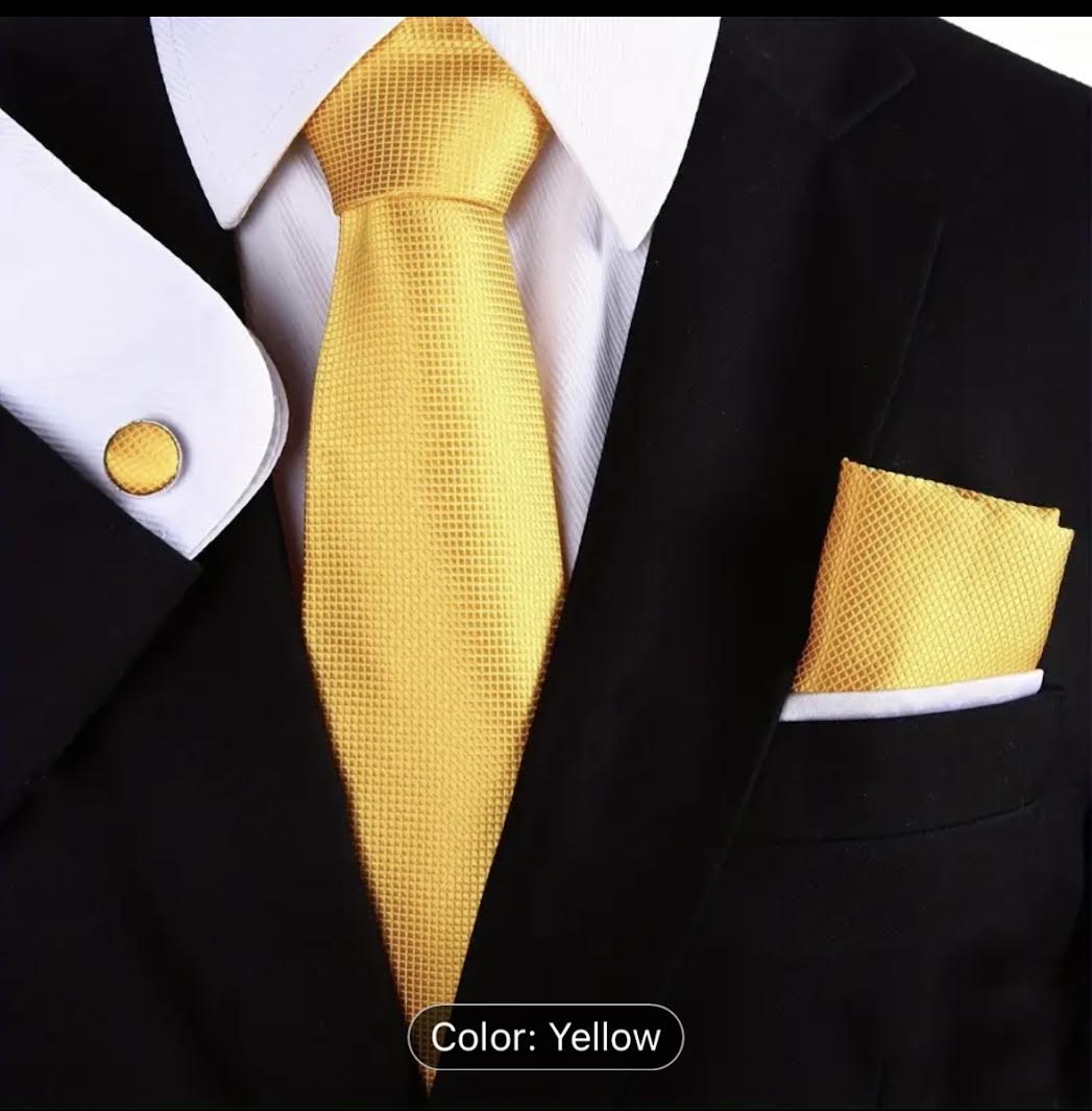 YELLOW DRESS TIE