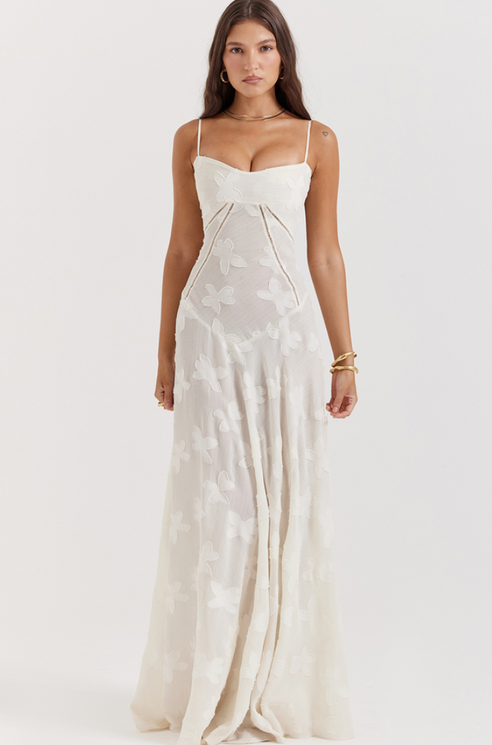 HOUSE OF CB- SEREN DRESS CREAM