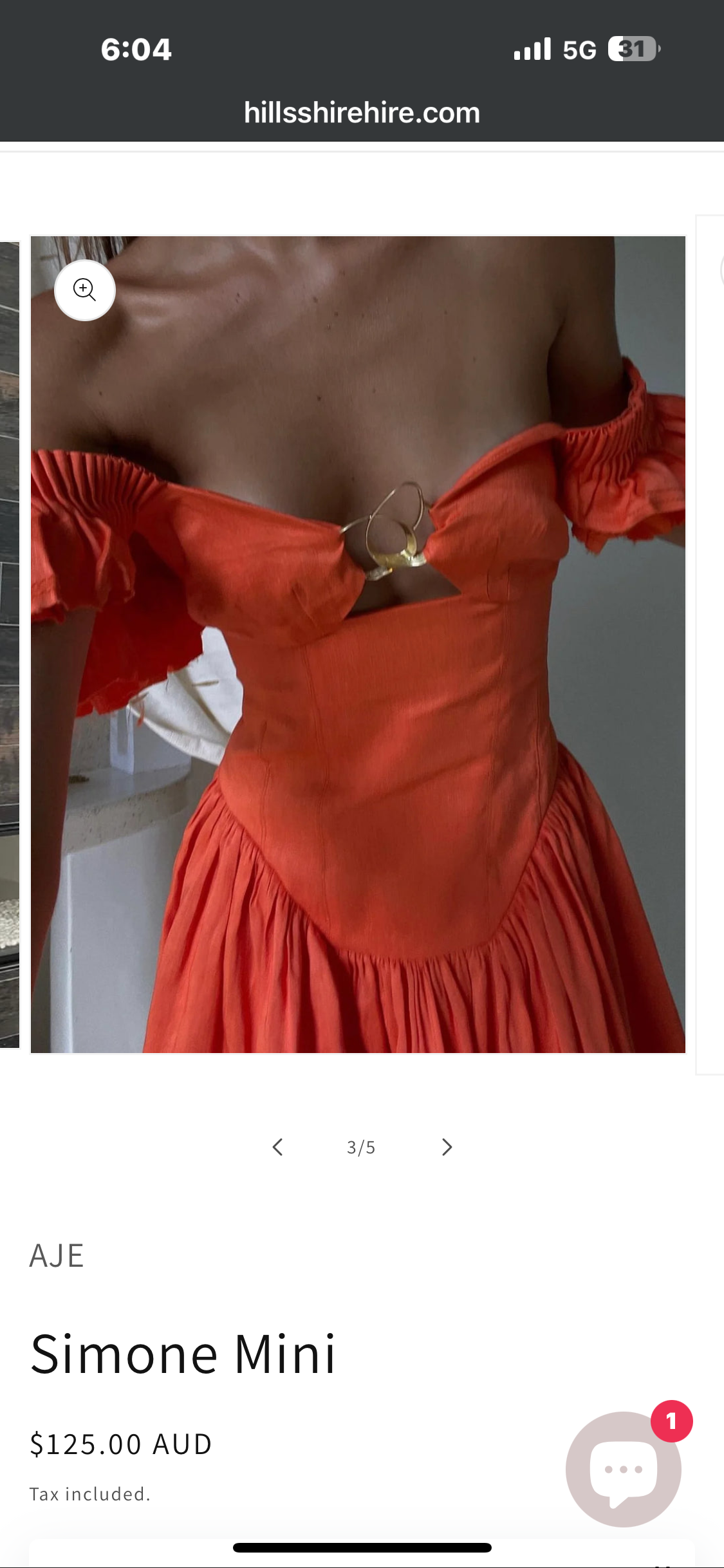 AJE- SIMONE FRILL SLEEVE MINI DRESS