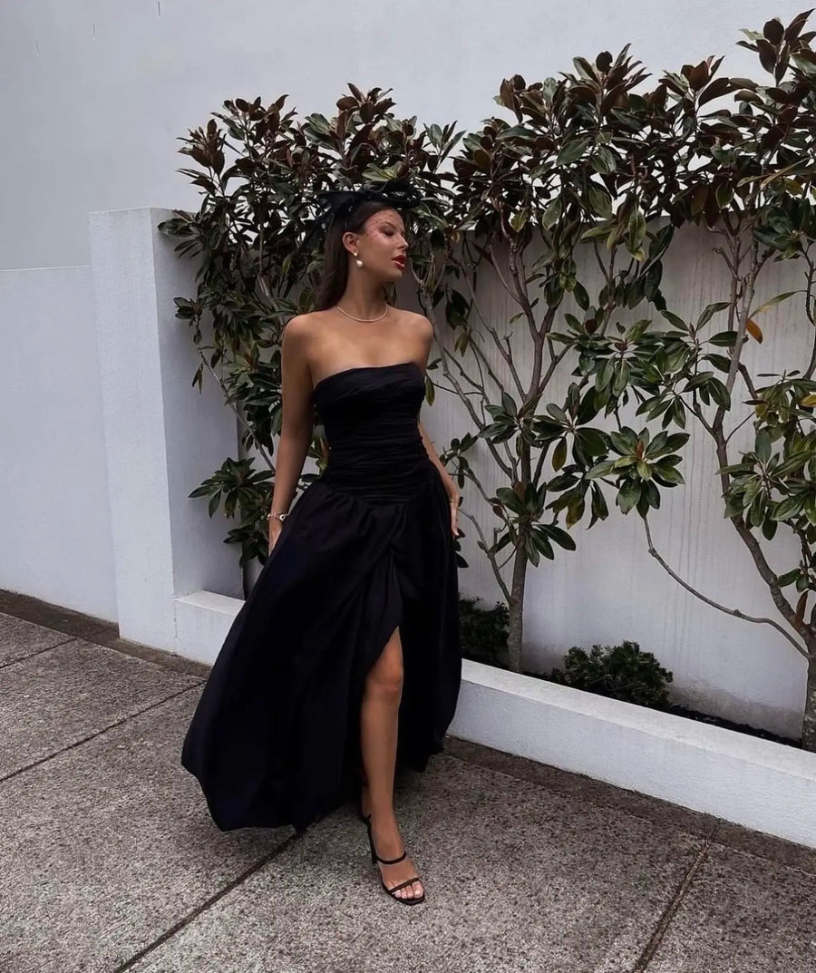 AJE -VIOLETTE BUBBLE HEM MAXI DRESS