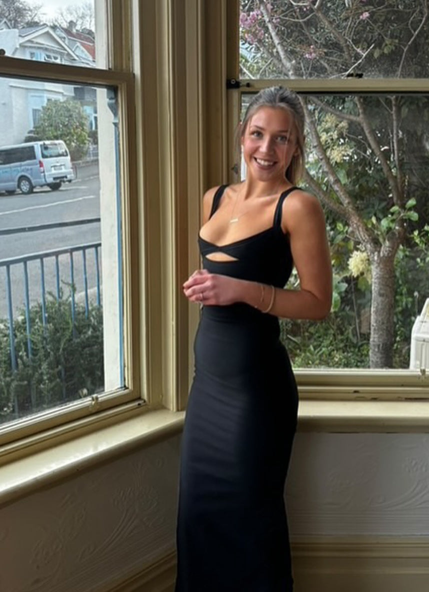 MADISON GRACE- THE BIANCO DRESS BLACK