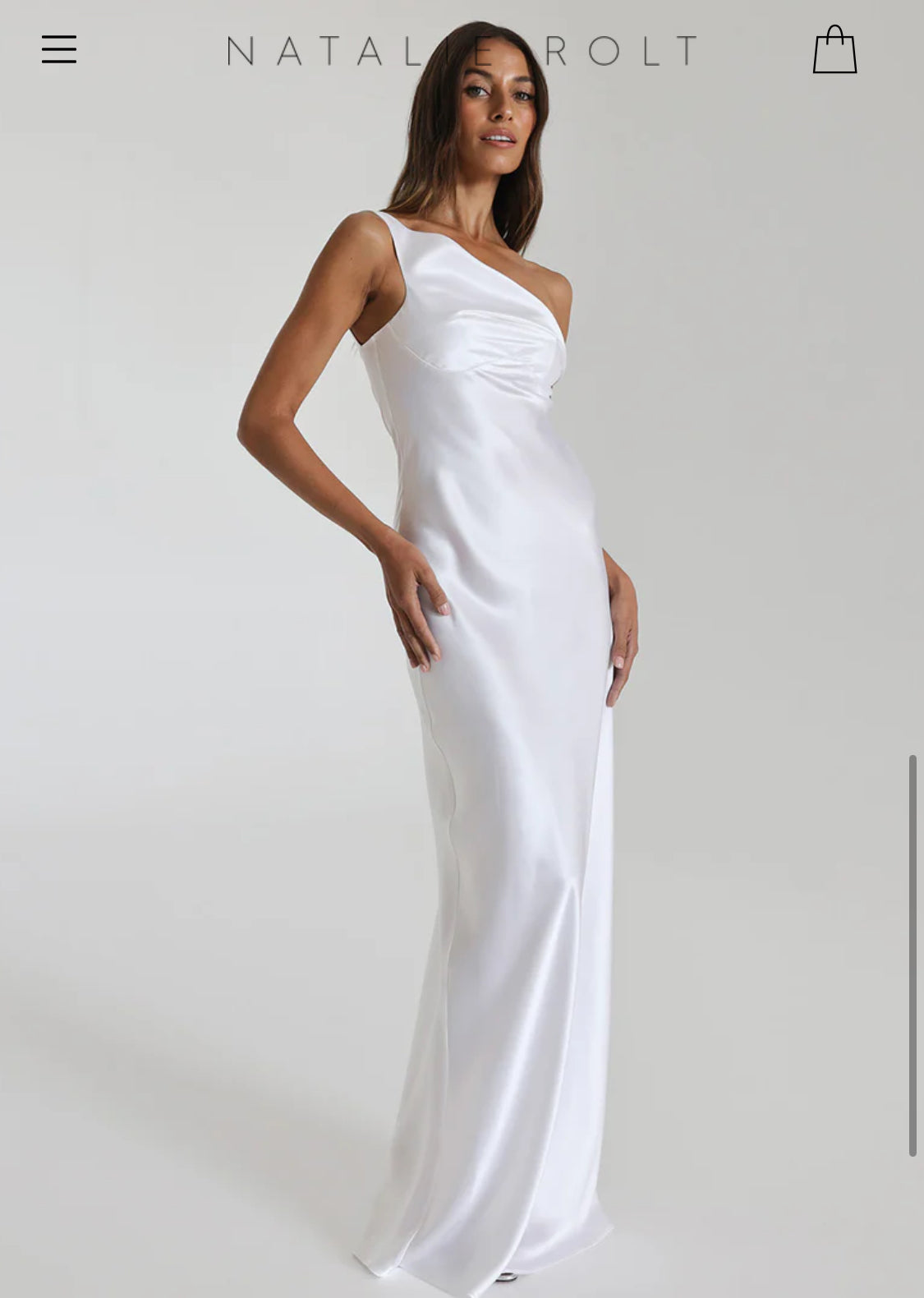 NATALIE ROLT -MONIKA GOWN white