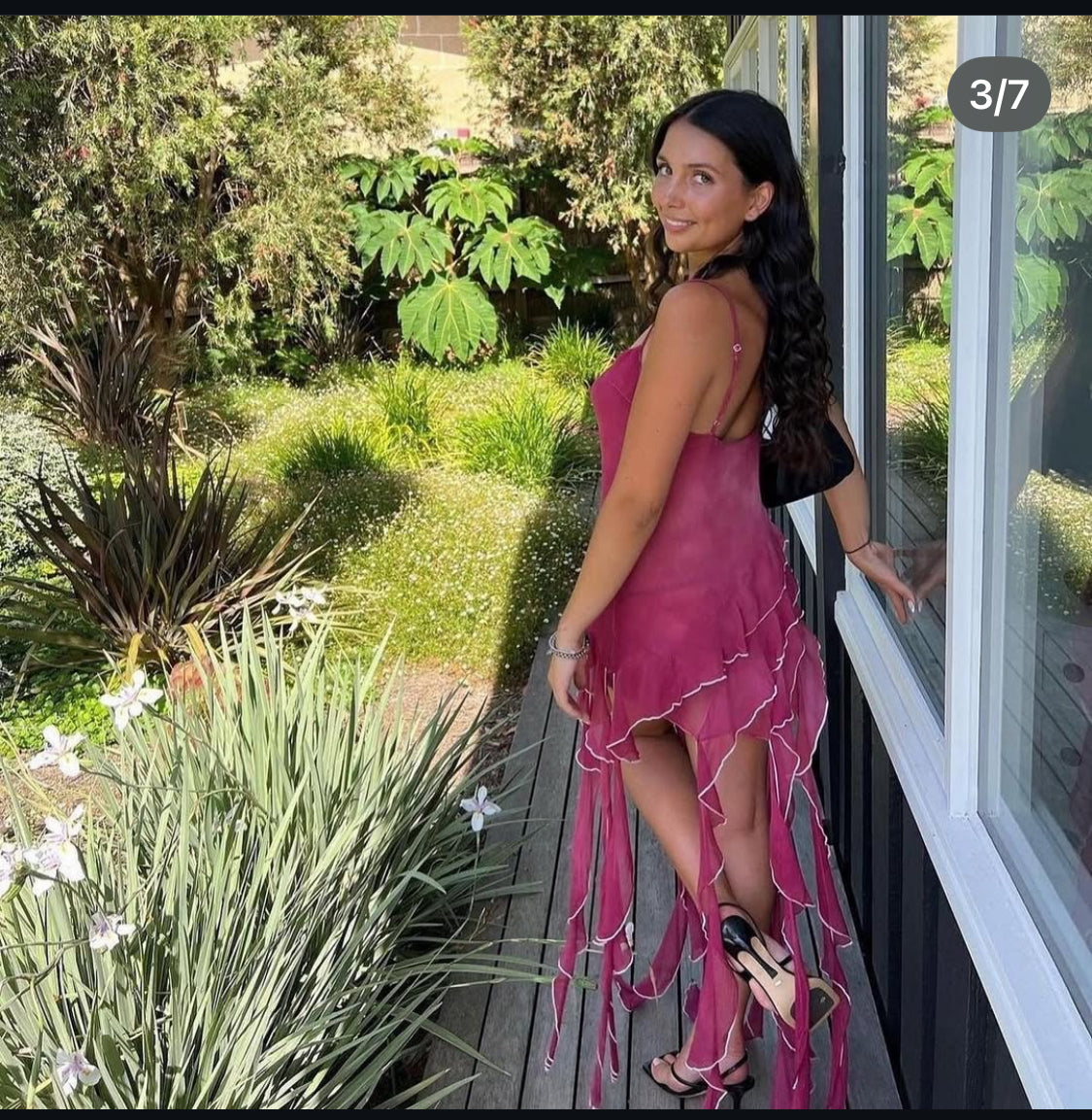 DANA - FOLEY FIRE MIDI DRESS PINK