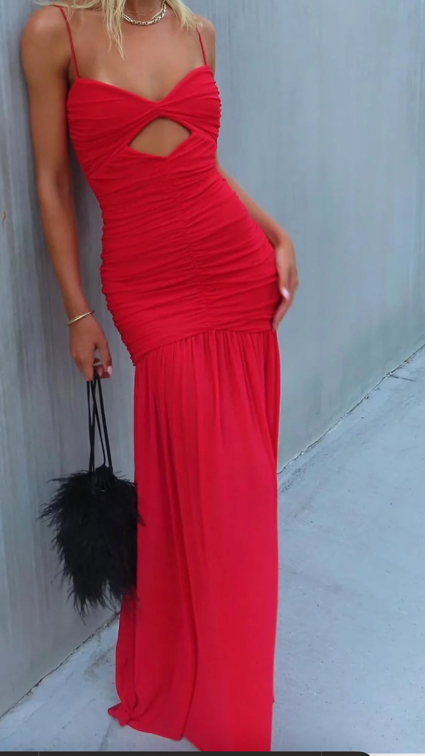 NOOKIE - MONROE MAXI DRESS RED