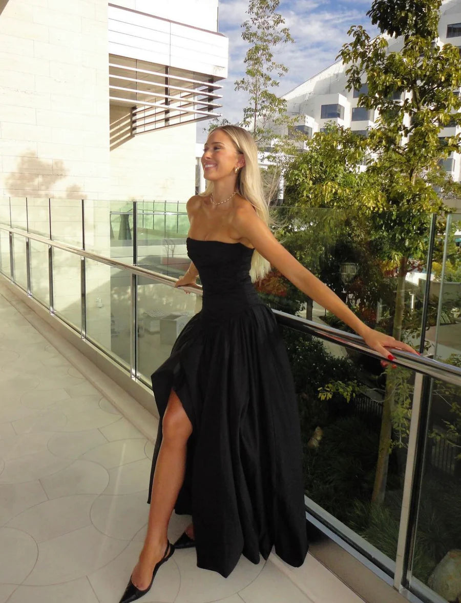 AJE -VIOLETTE BUBBLE HEM MAXI DRESS