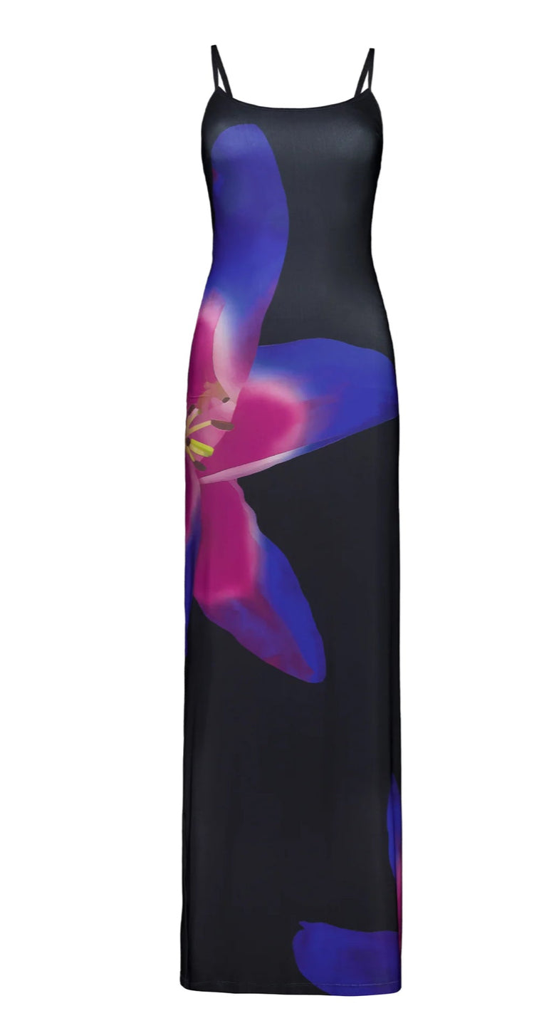 WITH HARPER LU- MIDNIGHT LILY FLORAL