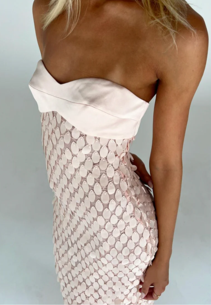 MANNING CARTELL -SUPREME EXTREME BALCONETTE DRESS ROSEWATER
