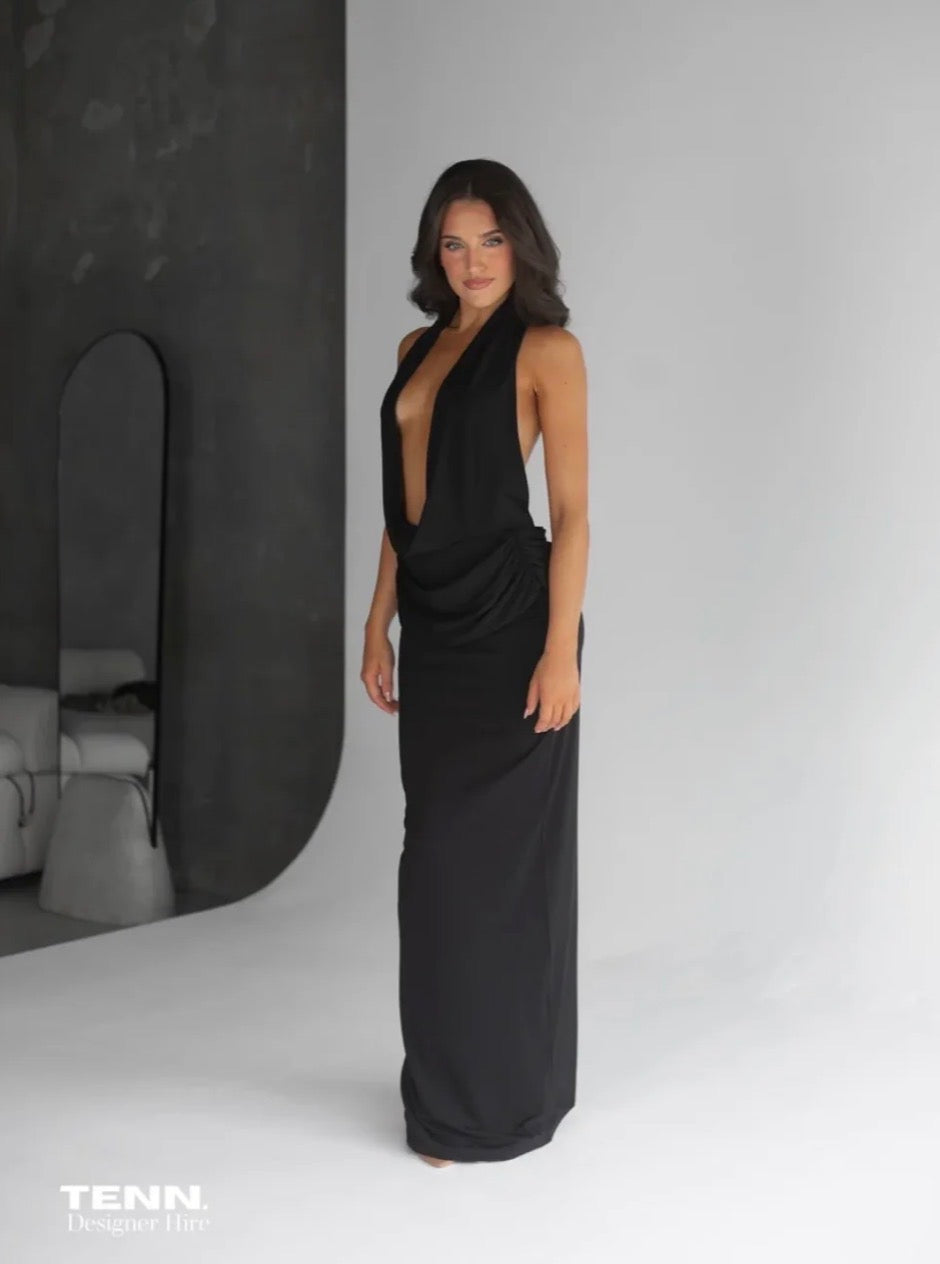 MISHA- VANESSA JERSEY DRESS black