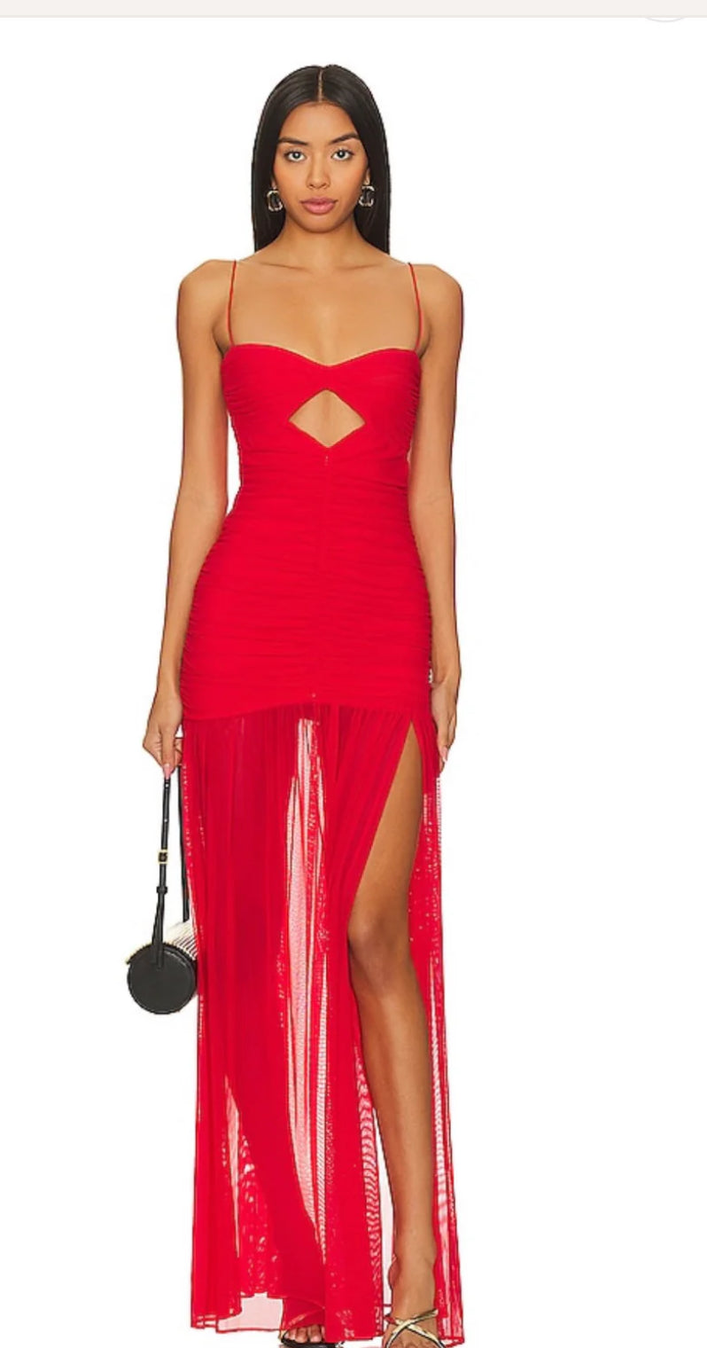 NOOKIE - MONROE MAXI DRESS RED