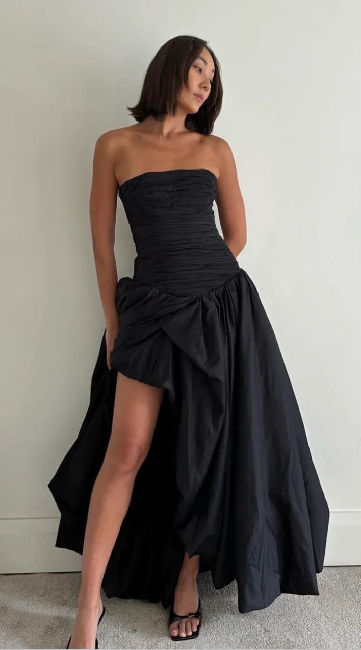 AJE -VIOLETTE BUBBLE HEM MAXI DRESS