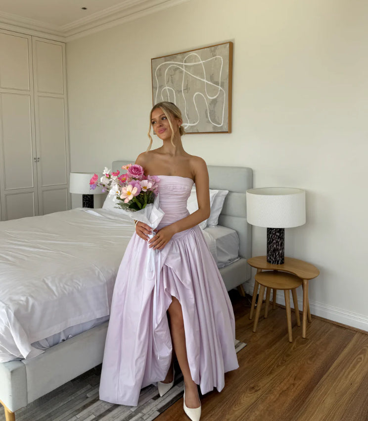 AJE - VIOLETTE BUBBLE HEM MAXI PINK