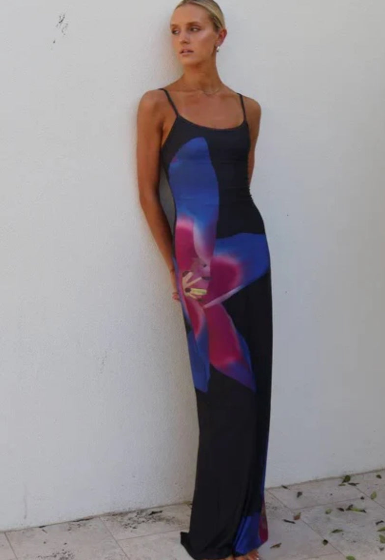 WITH HARPER LU- MIDNIGHT LILY FLORAL