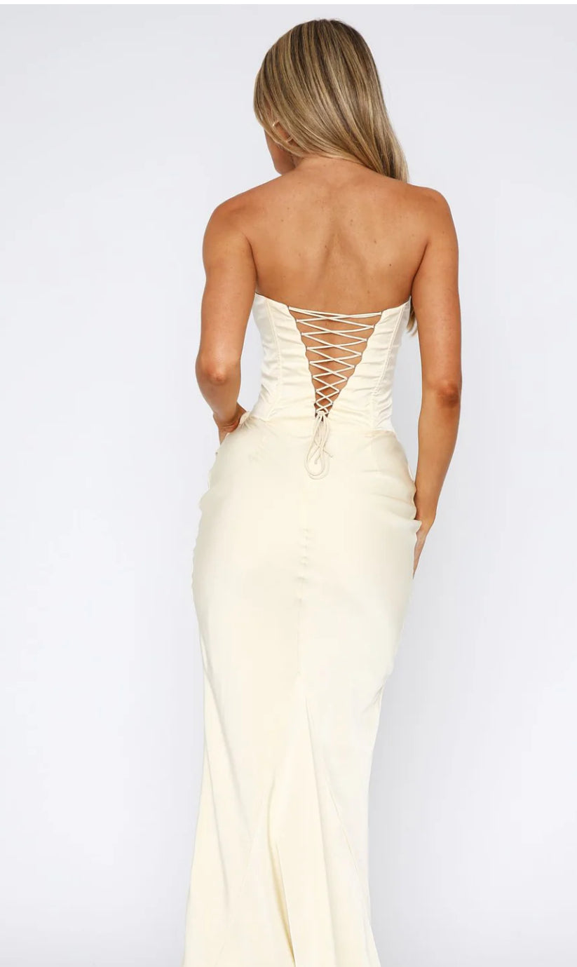 WHITE FOX -LOVE THIS FEELING MAXI DRESS