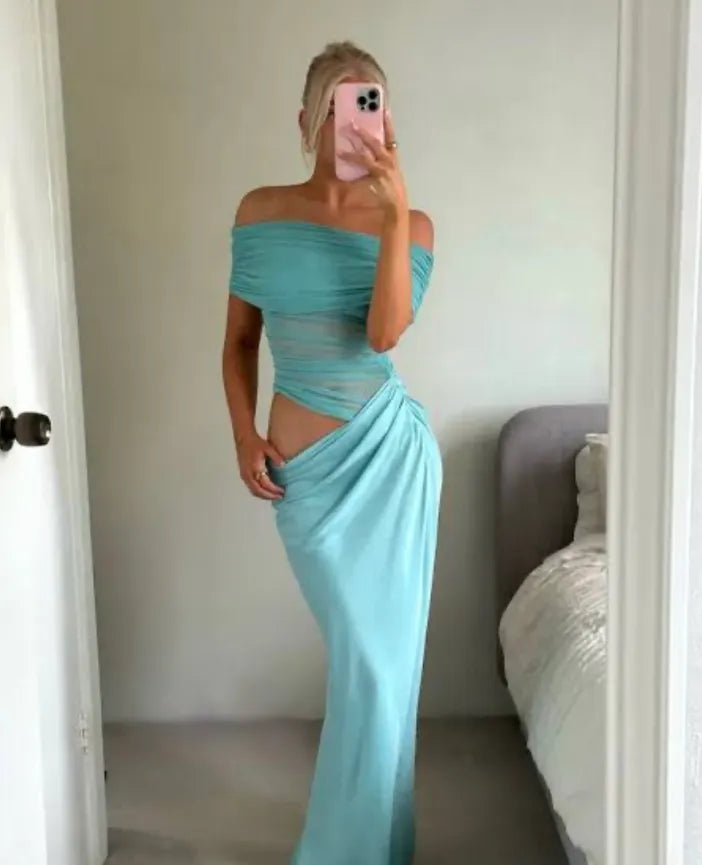 BENNI- NICO DRESS AQUAMARINE