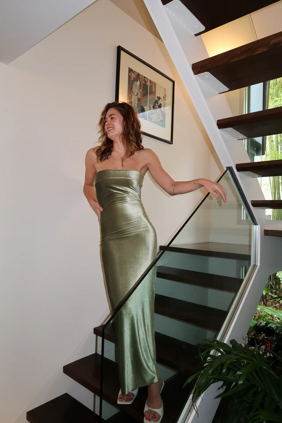 7TH & YORK - CAMRYN MAXI DRESS OLIVE