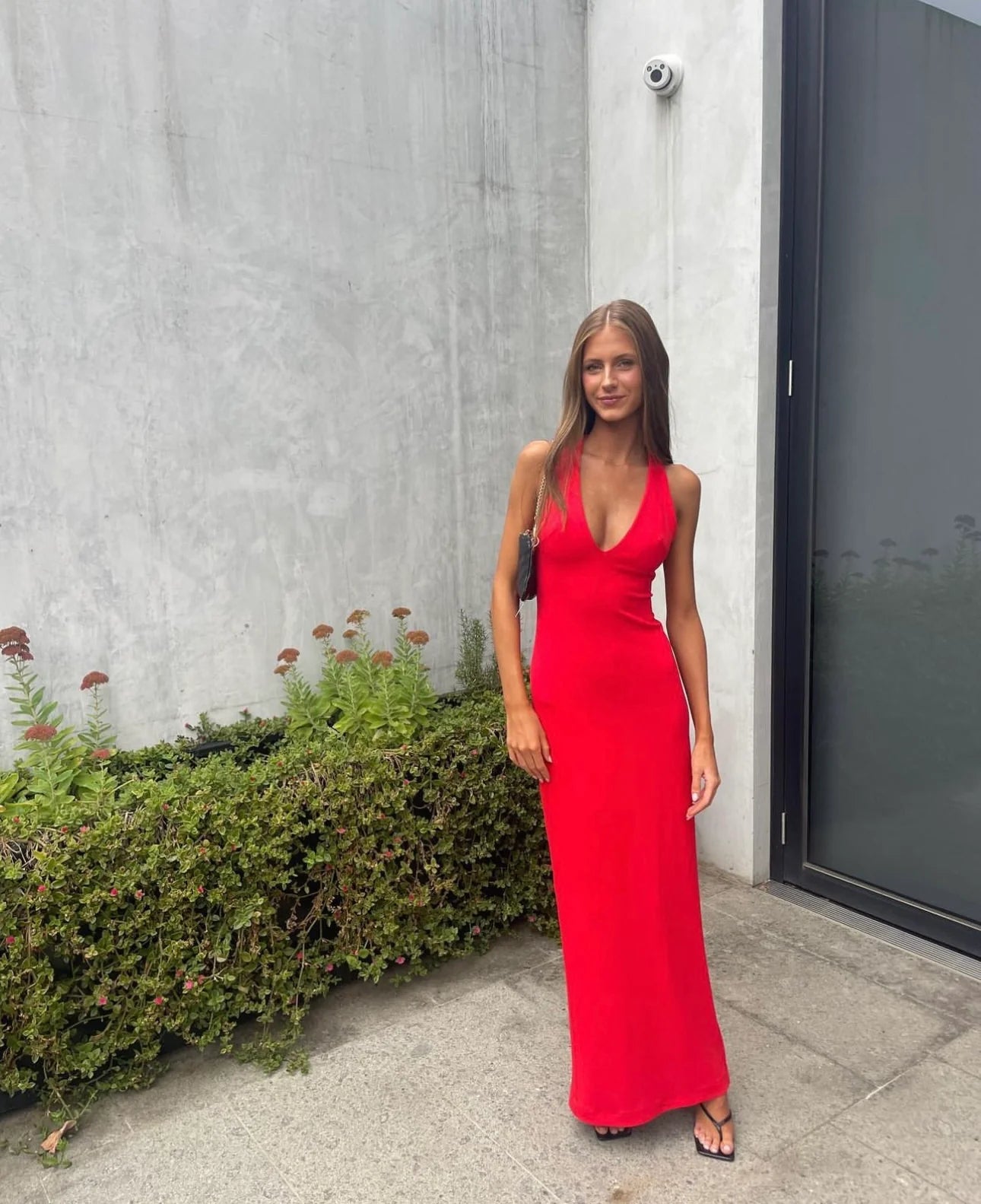EFFIE KATS - EIZA GOWN RED