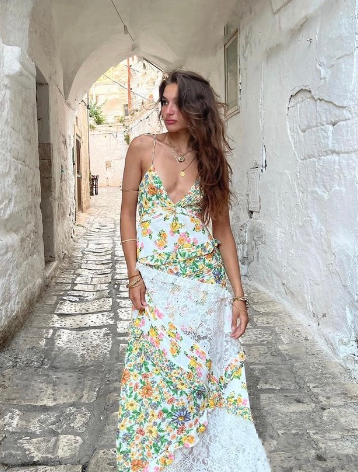 FOR LOVE AND LEMONS ROSALYN MAXI DRESS