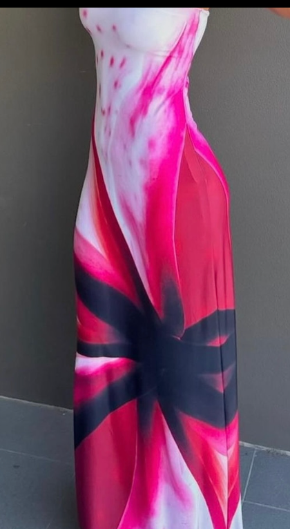 WITH HARPER LU - MOSAIC STRAPLESS DRESS