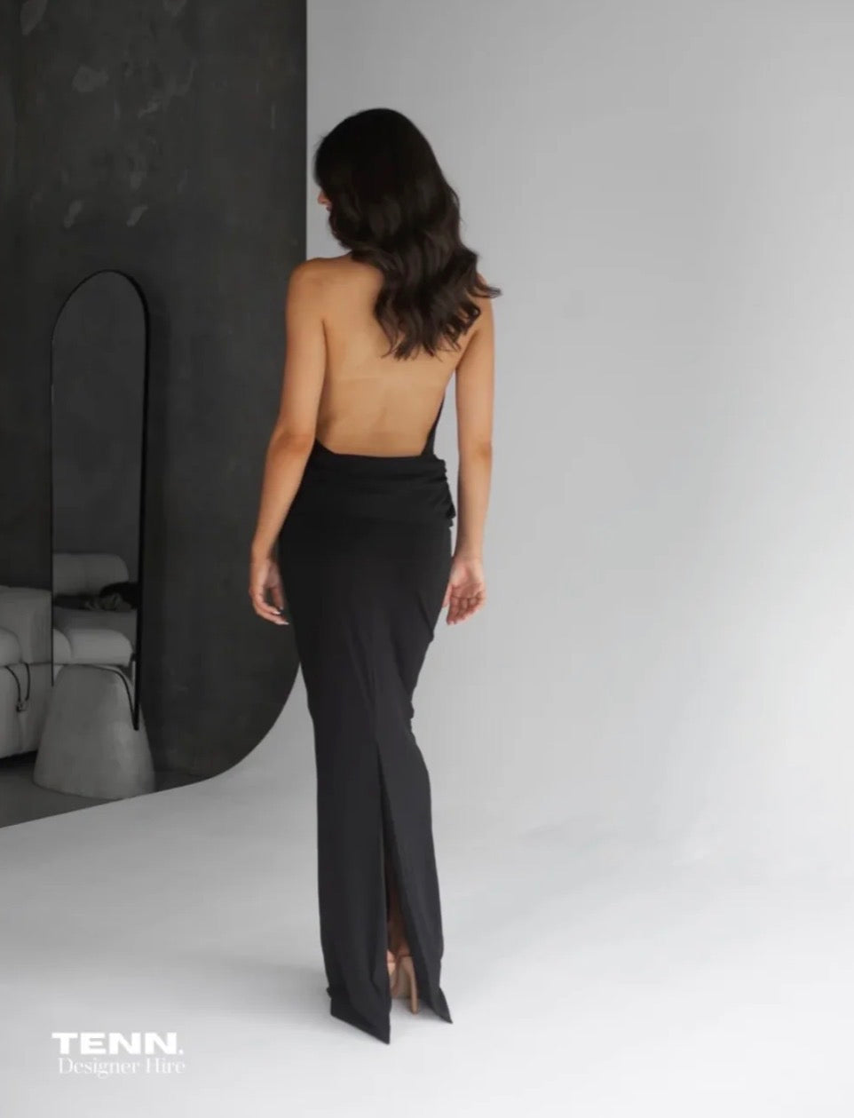 MISHA- VANESSA JERSEY DRESS black