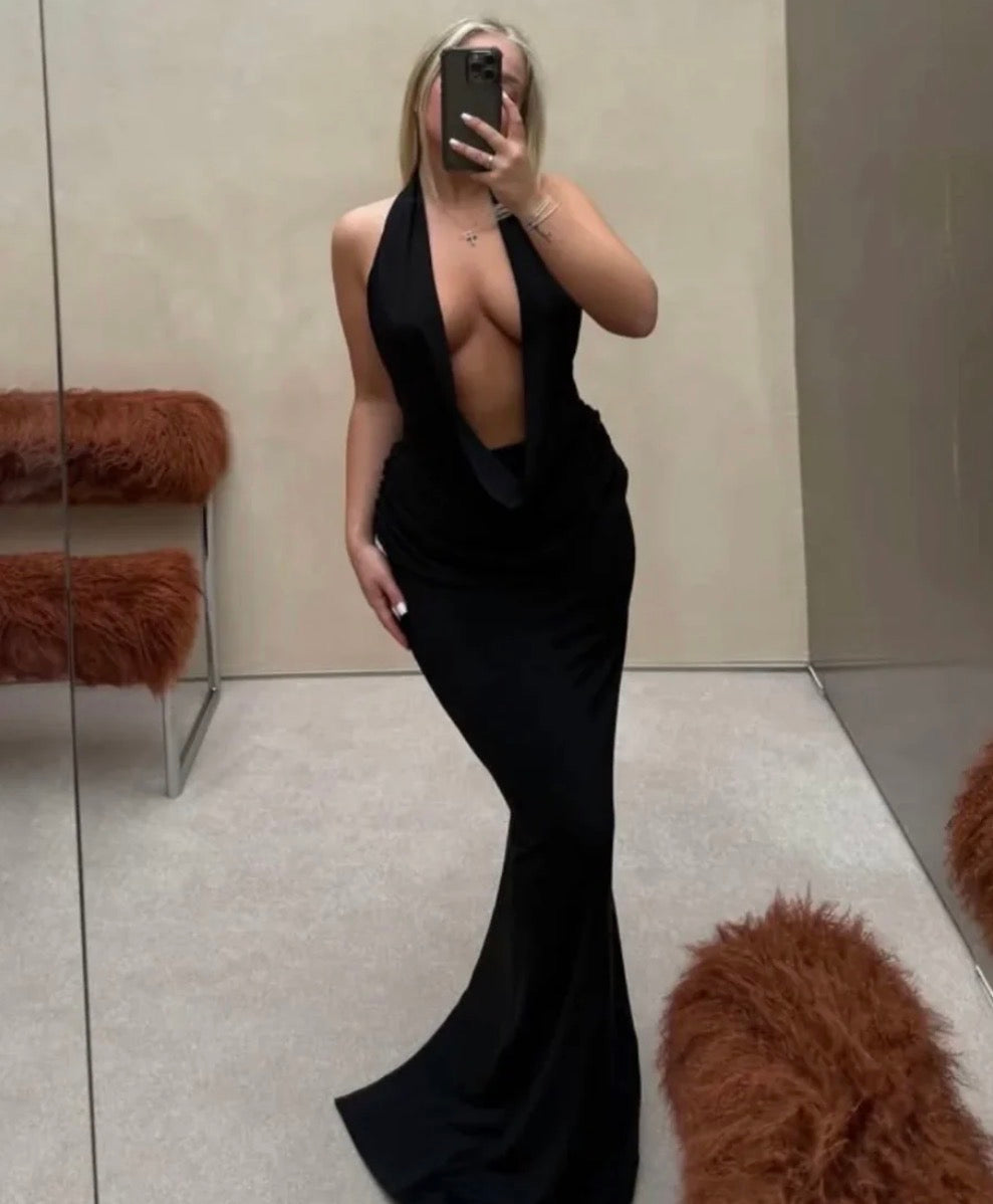 MISHA- VANESSA JERSEY DRESS black