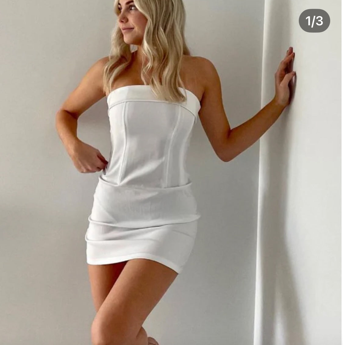 Ex rental WITH JEAN - CHLOE CORSET DRESS