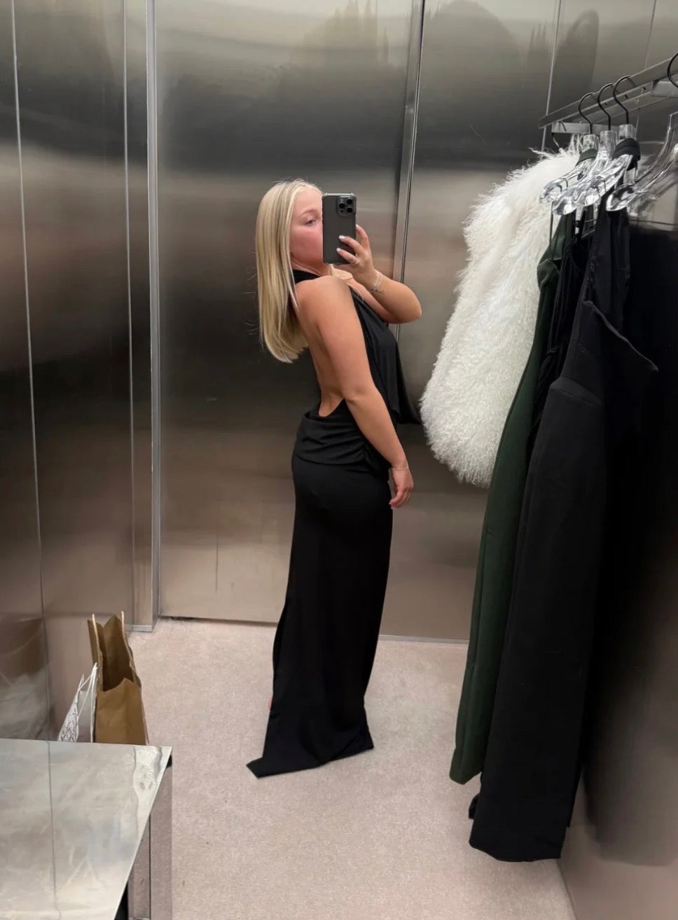 MISHA- VANESSA JERSEY DRESS black