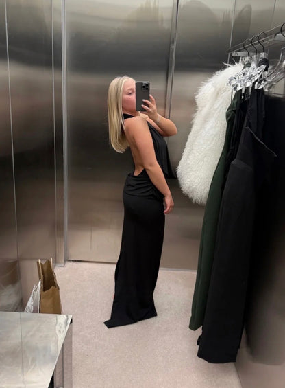 MISHA- VANESSA JERSEY DRESS black