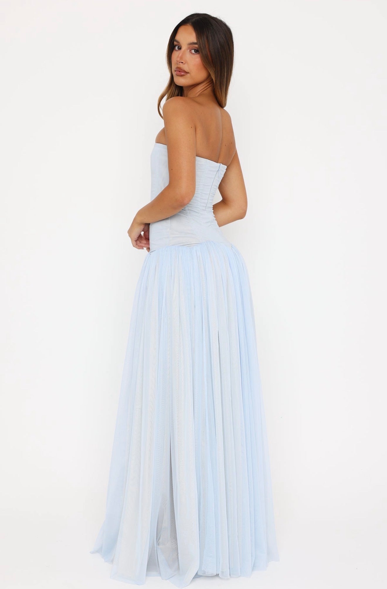 WHITE FOX - MAGIC MUSE MAXI DRESS BABY BLUE