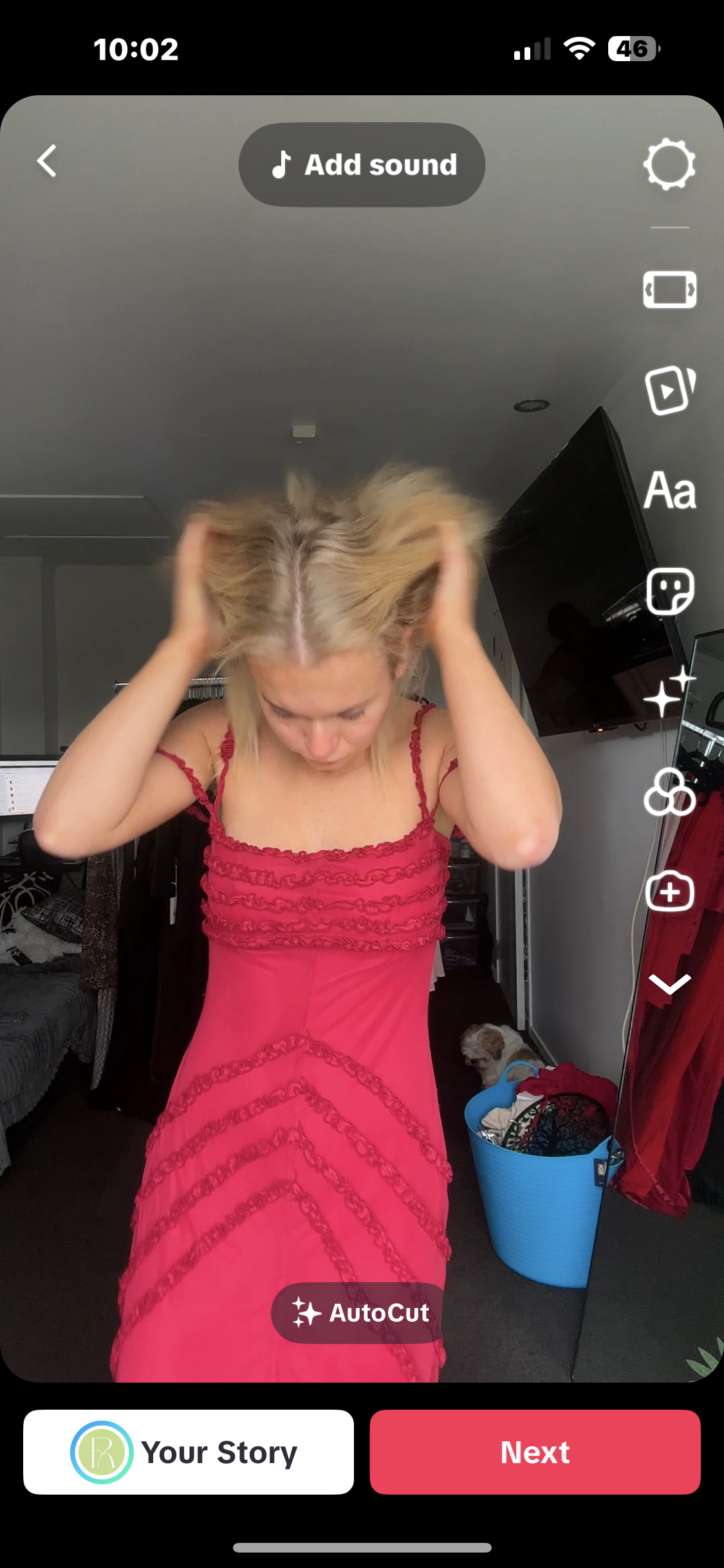 ex rental Arabella Ruffled dress