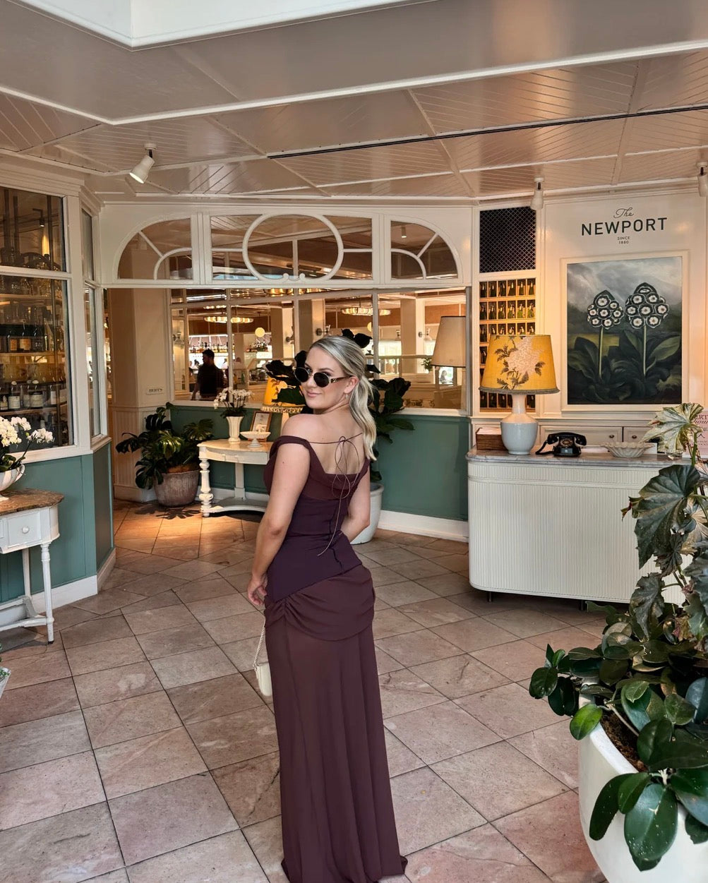 NATALIE ROLT- CADENCE GOWN IN BROWN