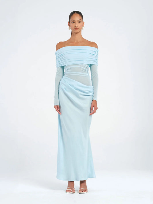 BENNI-YASMIN OFF THE SHOLDER MAXI