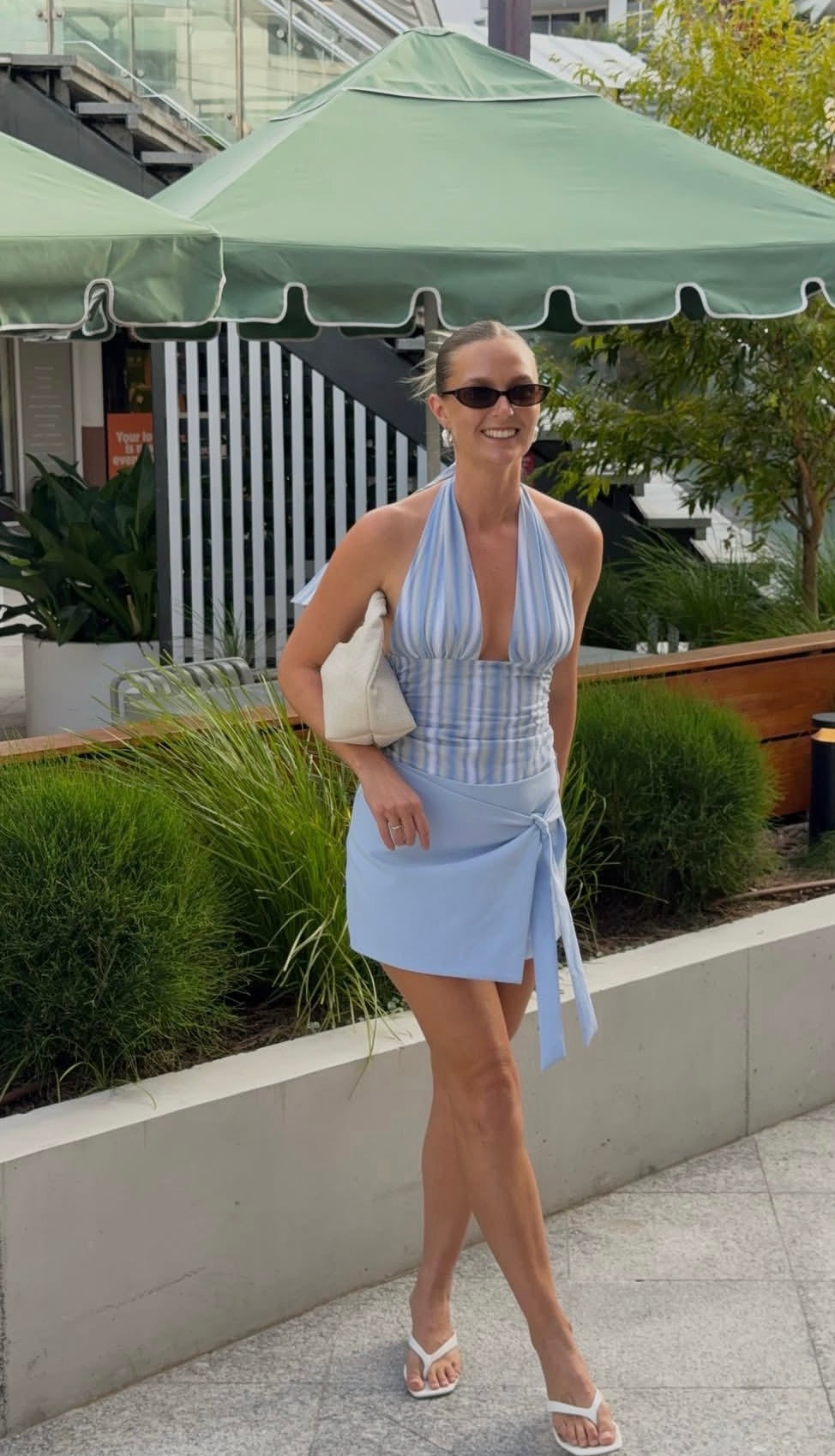 BENNI-TIANO BLUE MINI DRESS