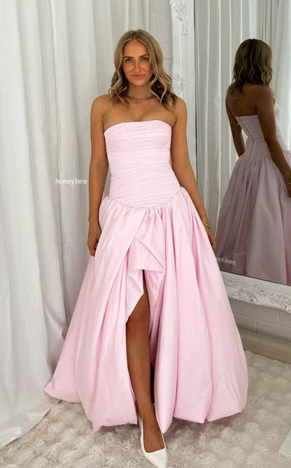 AJE - VIOLETTE BUBBLE HEM MAXI PINK