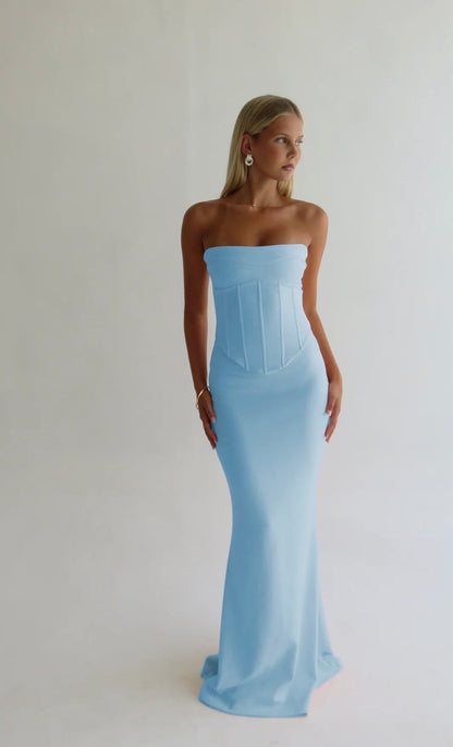HNTR THE LABLE - LOUIE GOWN BLUE
