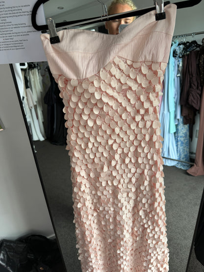 EX RENTAL MANNING CARTELL -SUPREME EXTREME BALCONETTE DRESS ROSEWATER