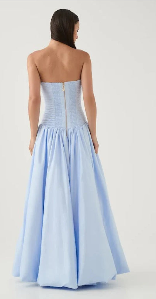 AJE- BUBBLE HEM MAXI BLUE