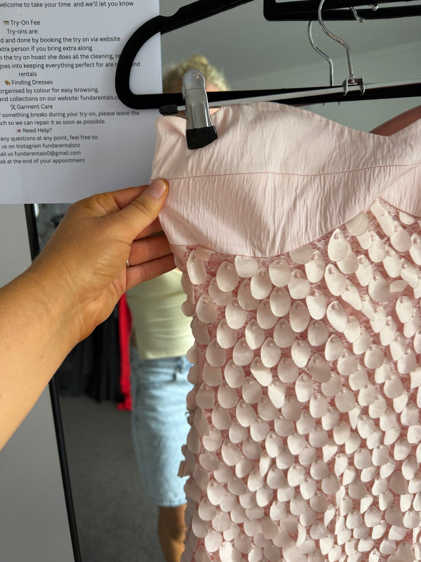EX RENTAL MANNING CARTELL -SUPREME EXTREME BALCONETTE DRESS ROSEWATER