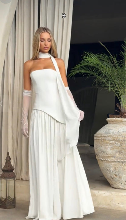BABY BOO-MALIYAH MAXI DRESS  IVORY