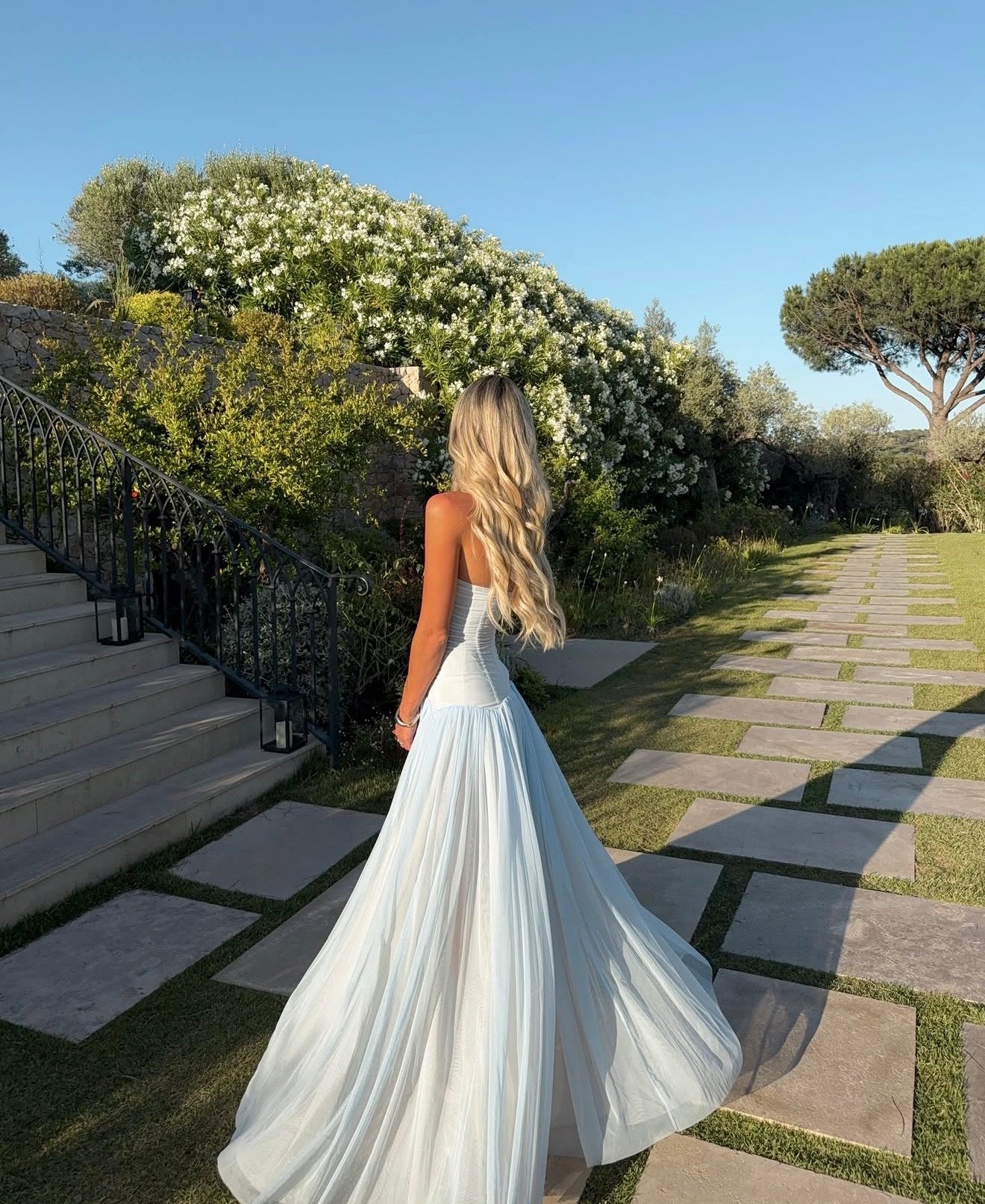 WHITE FOX - MAGIC MUSE MAXI DRESS BABY BLUE