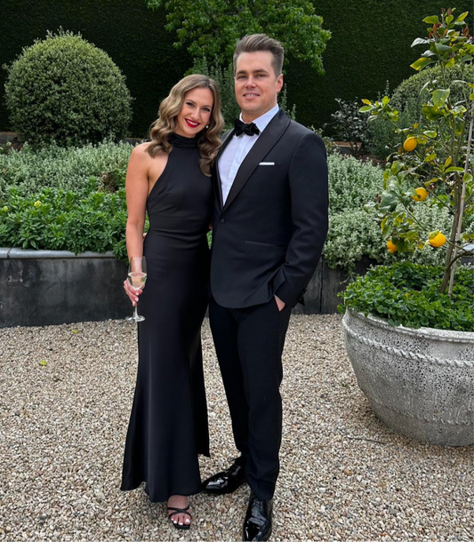 MISHA-EVIANNA SATIN GOWN