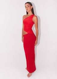 PEPPERMAYO- SERANELLA ONE SHOULDER MAXI