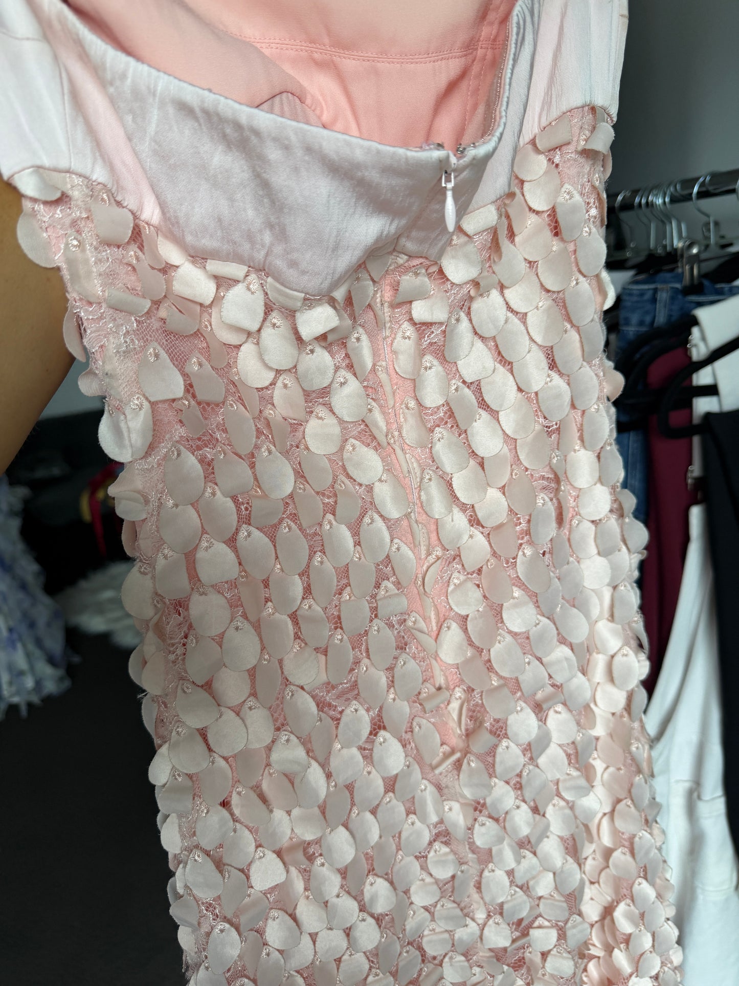EX RENTAL MANNING CARTELL -SUPREME EXTREME BALCONETTE DRESS ROSEWATER