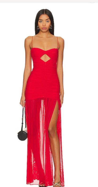NOOKIE - MONROE MAXI DRESS RED