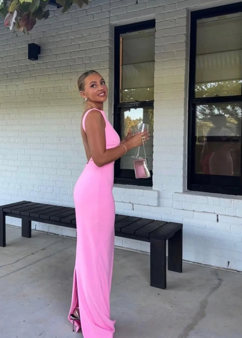 EFFIE KATS VERONA GOWN TAFFY PINK