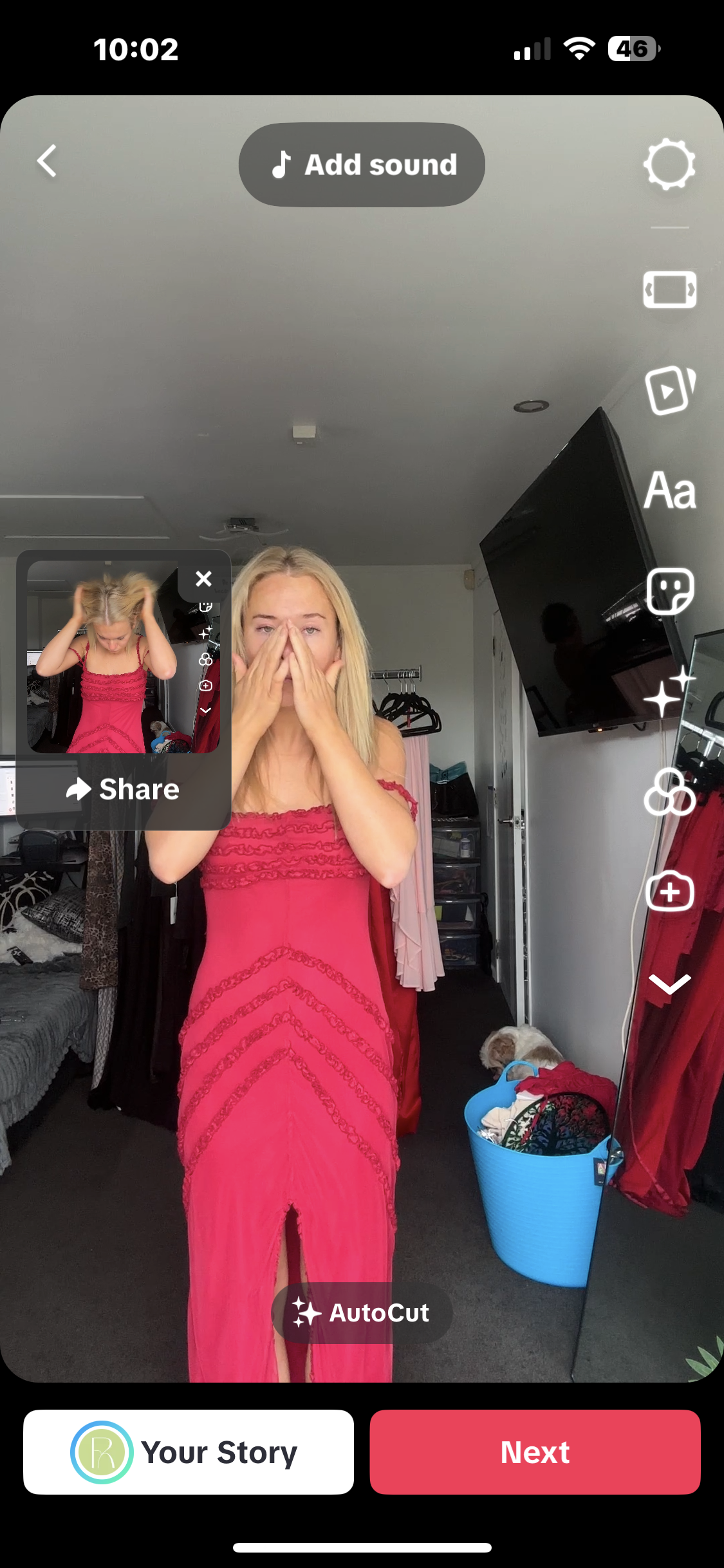 ex rental Arabella Ruffled dress