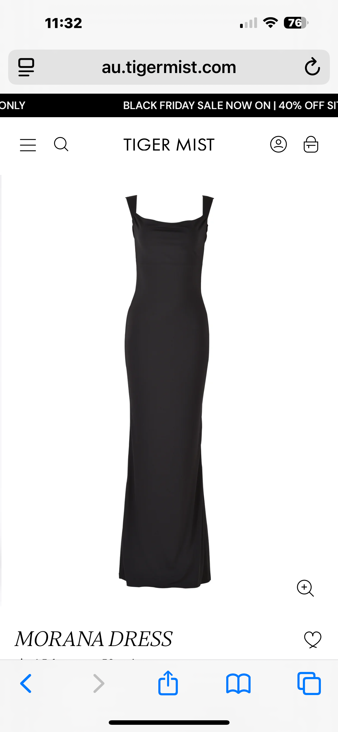 TIGERMIST- MORANA DRESS BLACK