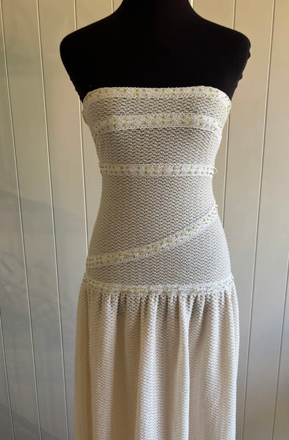 FAIT PAR FOUTCH COLETTE DRESS CREAM MAXI