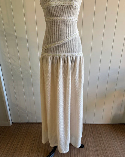 FAIT PAR FOUTCH COLETTE DRESS CREAM MAXI